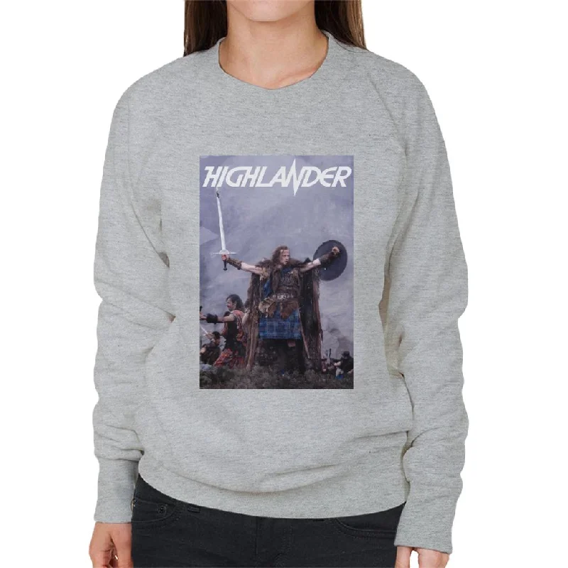 Highlander 1986 Connor MacLeod Women's Sweatshirt Hoodie with Tied Waist Feminine Flattering