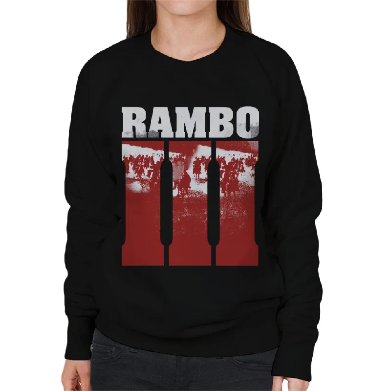 Rambo III Final Battle Scene Women's Sweatshirt Oversized Hoodie Comfort Casual