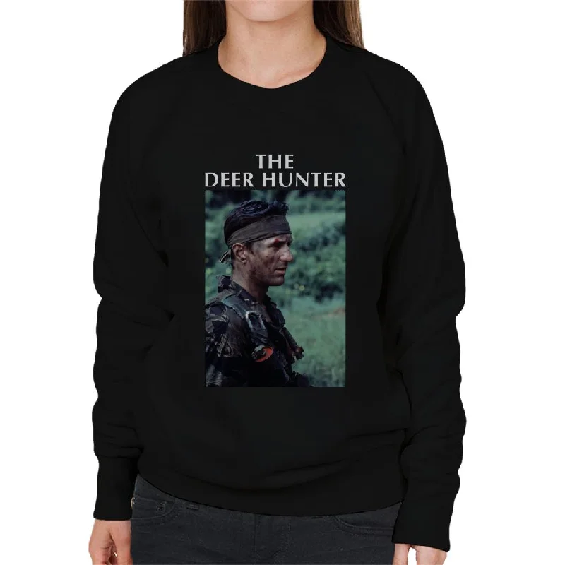 The Deer Hunter Michael Vronsky Women's Sweatshirt Hoodie with Raw Hem Edgy Unfinished