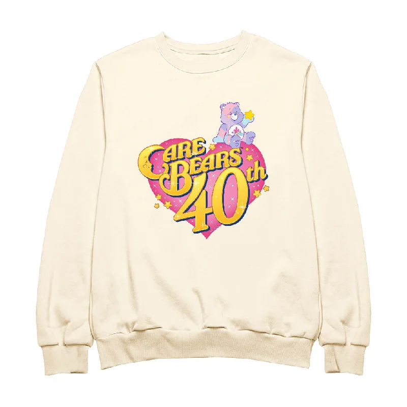 Care Bears 40th Anniversary Care A Lot Women's Sweatshirt Hoodie with Monochrome Minimalist Simple