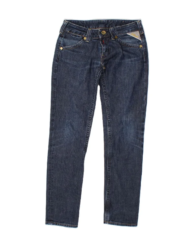 REPLAY Womens Slim Jeans W26 L30 Navy Blue Cotton Comfortable Full-Length Denim Jeans REPLAY Womens Slim Jeans W26 L30 Navy Blue Cotton Comfortable Full-Length Denim Jeans