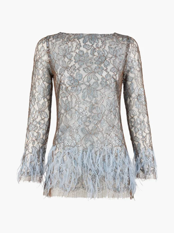 Elipse Night Blouse Romantic Lace Blouse