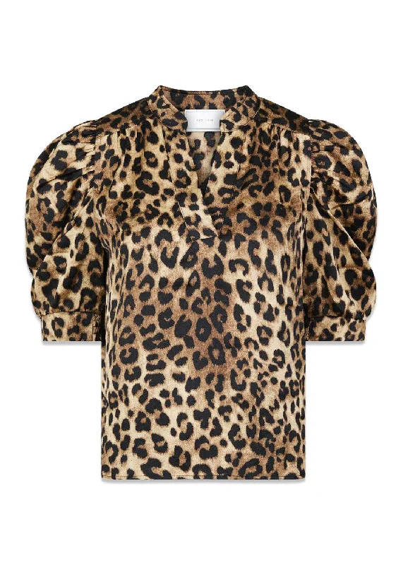 Roella Leo Blouse - Leopard Lightweight Tunic Blouse