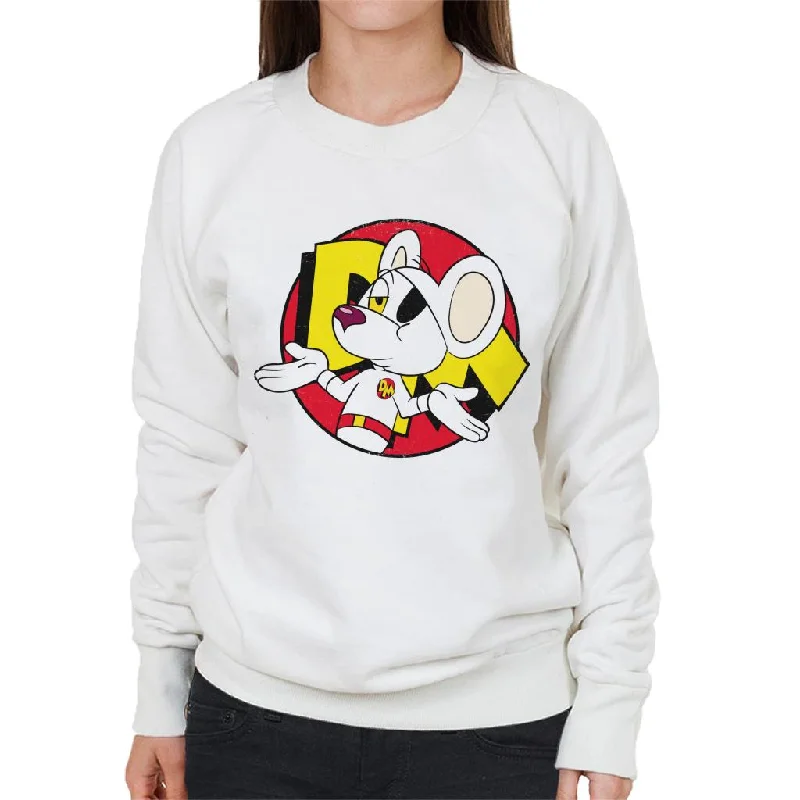 Danger Mouse In My Defence I Was Unsupervised Women's Sweatshirt Hoodie with Hem Elastic Stretchable Comfortable