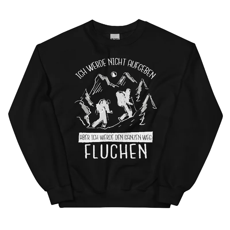 Ich Werde Nicht Aufgeben - Sweatshirt (Unisex) Hoodie with Lace Feminine Delicate