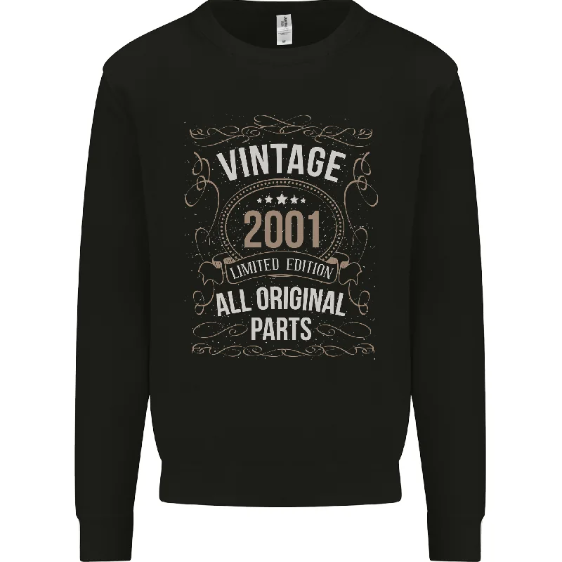 23rd Birthday Limited Edition 2001 Mens Sweatshirt Jumper Hoodie with Earth Tones Natural Calm