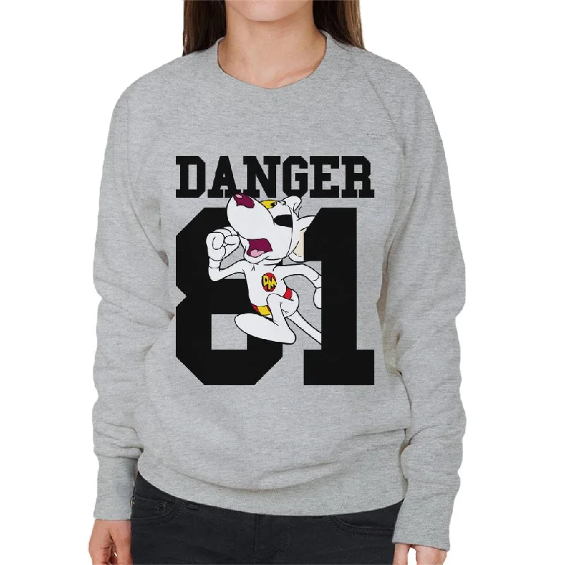 Danger Mouse Running 81 Women's Sweatshirt Hoodie with Back Slit Movement Comfort