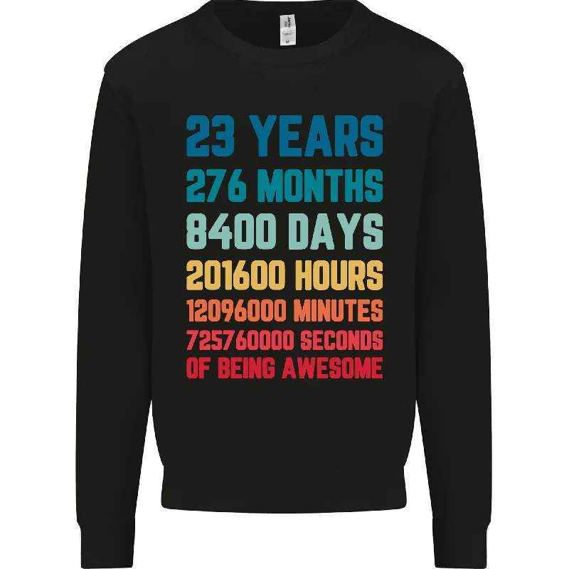 23rd Birthday 23-Year-Old Men's Sweatshirt Jumper Hoodie with Camouflage Military Edgy