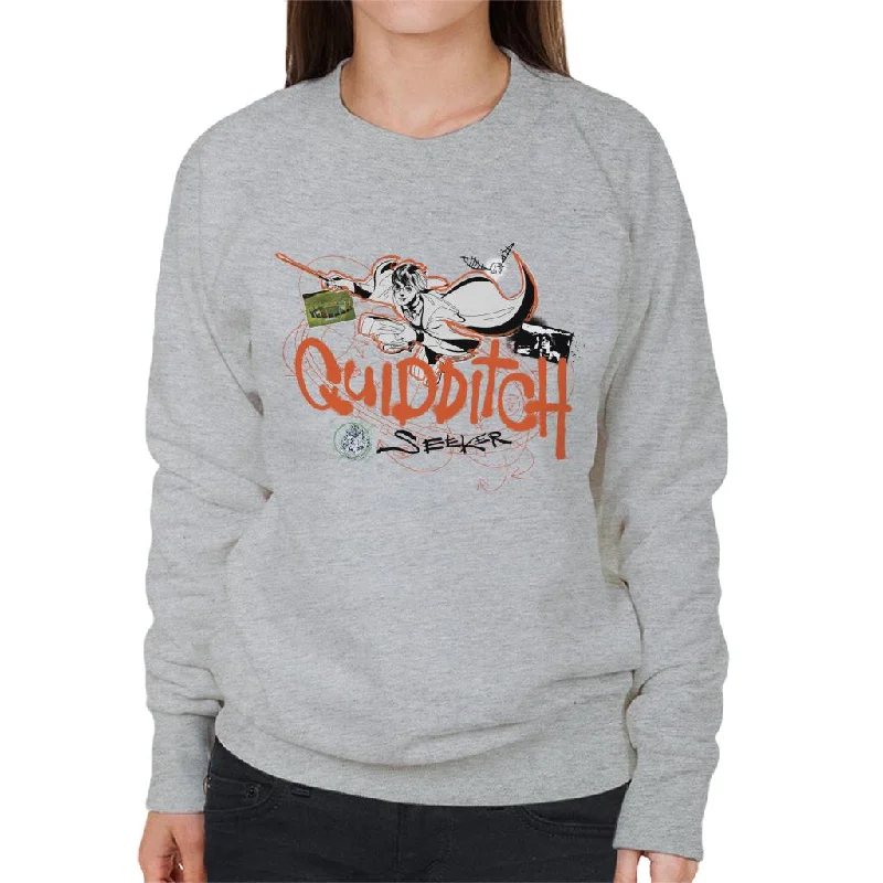 Harry Potter Quidditch The Seeker Women's Sweatshirt Hoodie with Strings Custom Fit Adjustable