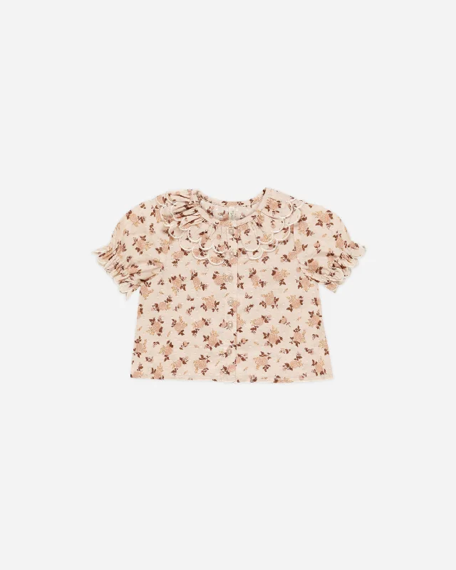 Liv Blouse || Harvest Rose Pastel Color Blouse