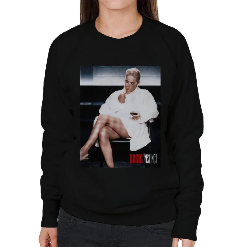 Basic Instinct Catherine Tramell Women's Sweatshirt Hoodie with Front Slit Layering Stylish