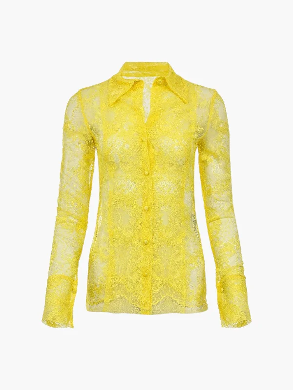 Arena Peto Lace Blouse Chic Wrap Blouse