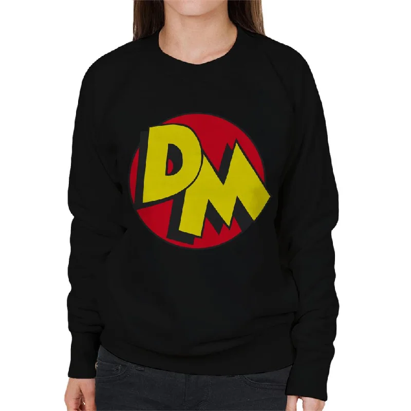 Danger Mouse Initials Logo Women's Sweatshirt Oversized Hoodie Comfort Casual