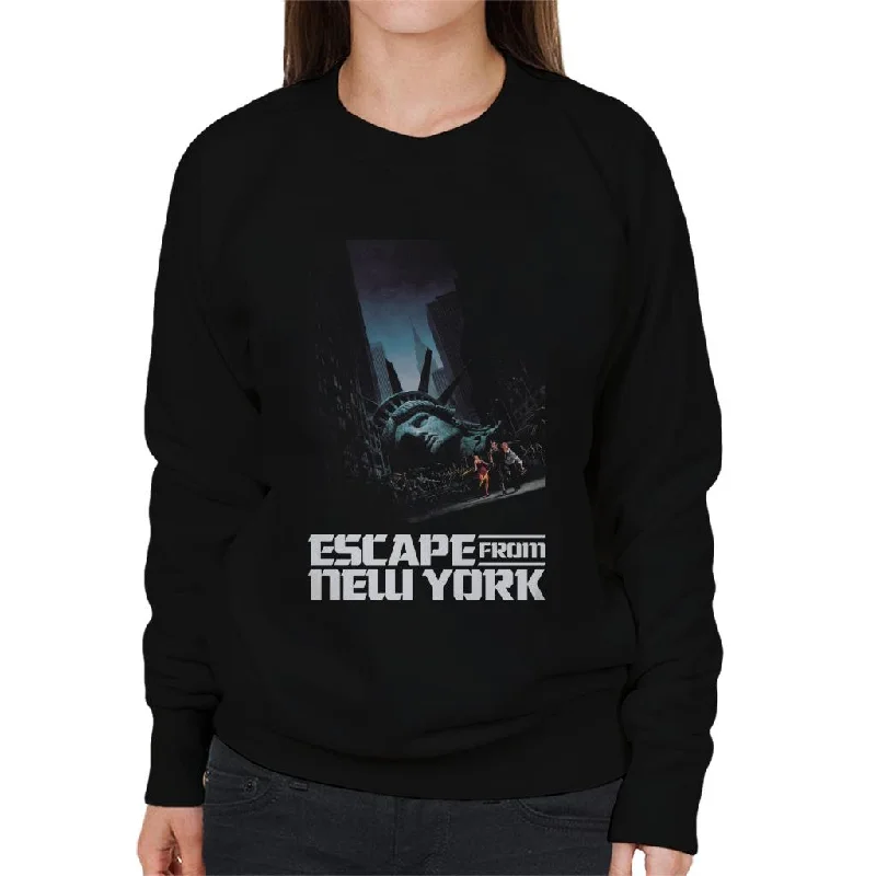 Escape From New York Fallen Statue Of Liberty Women's Sweatshirt Hoodie Dress Longline Feminine