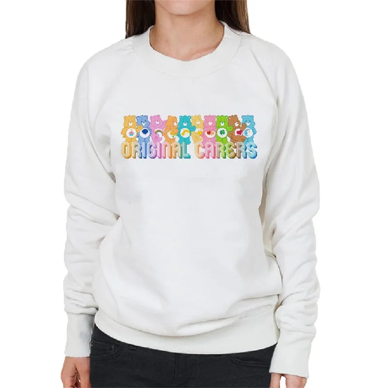 Care Bears Original Carers Women's Sweatshirt Hoodie with Slim Fit Tailored Modern