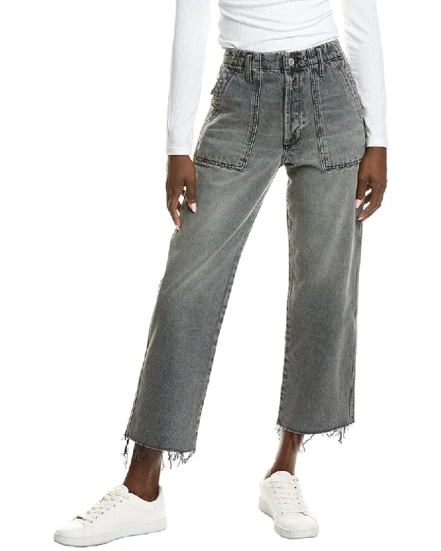 Black Orchid Ashley Patch Pocket Desperate Measures Ankle Jean Cozy Relaxed Fit Denim Jeans