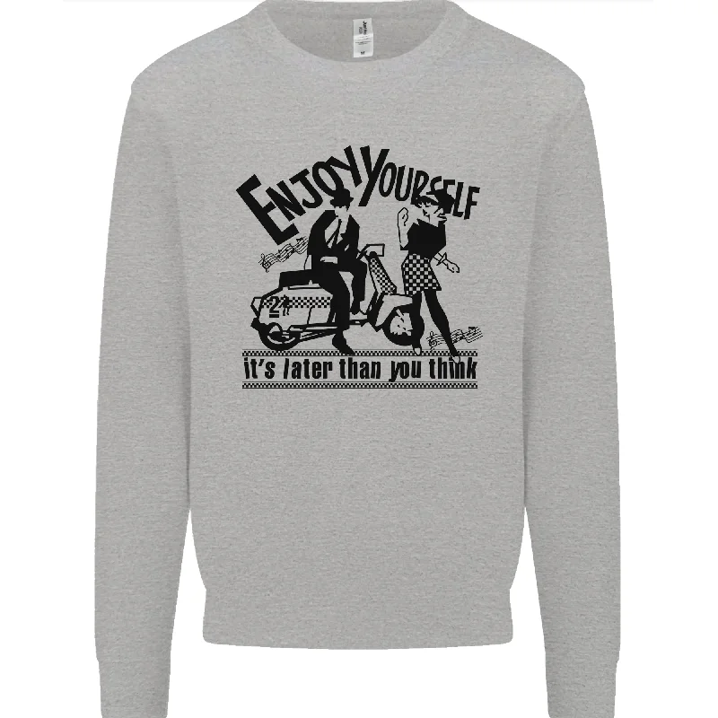 2Tone Enjoy Yourself 2 Tone SKA Music Mens Sweatshirt Jumper Hoodie Jacket Zipper Layering