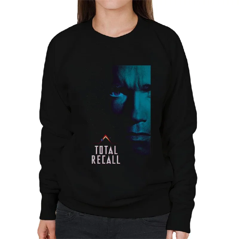 Total Recall Doug Quaid Space Poster Women's Sweatshirt Hoodie with Logo Branding Identity