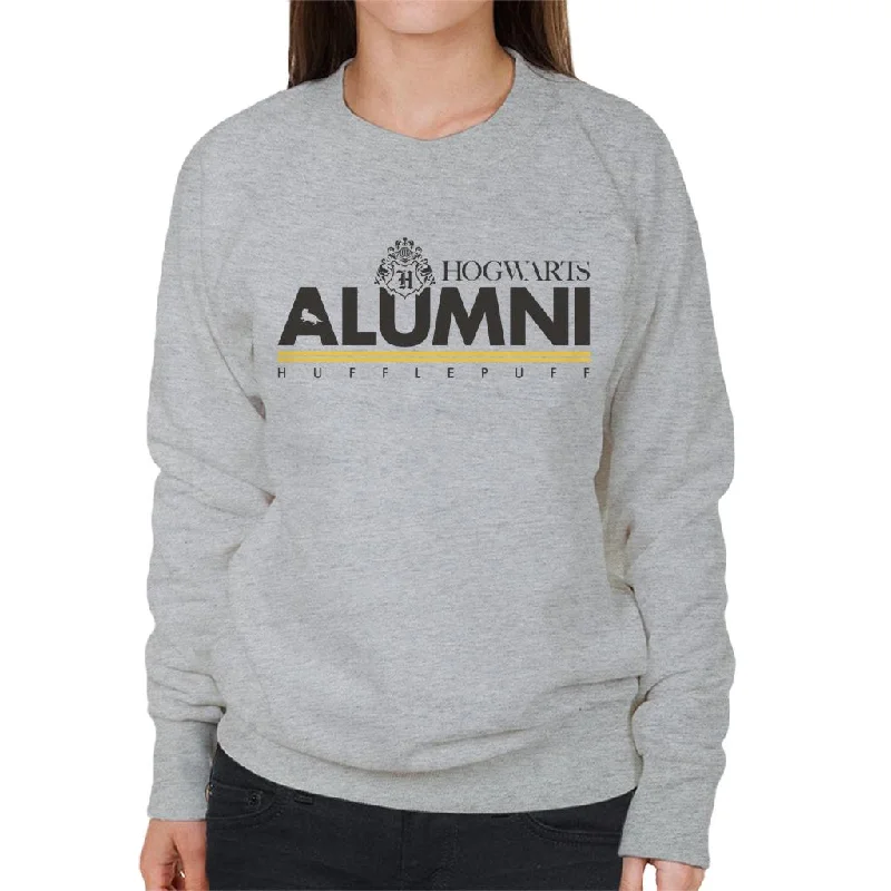 Harry Potter Hogwarts Alumni Hufflepuff Women's Sweatshirt Hoodie with Zipper Versatile Modern