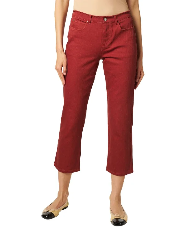 Ecru Stretch Straight Leg Jean Fashionable Button-Front Jeans