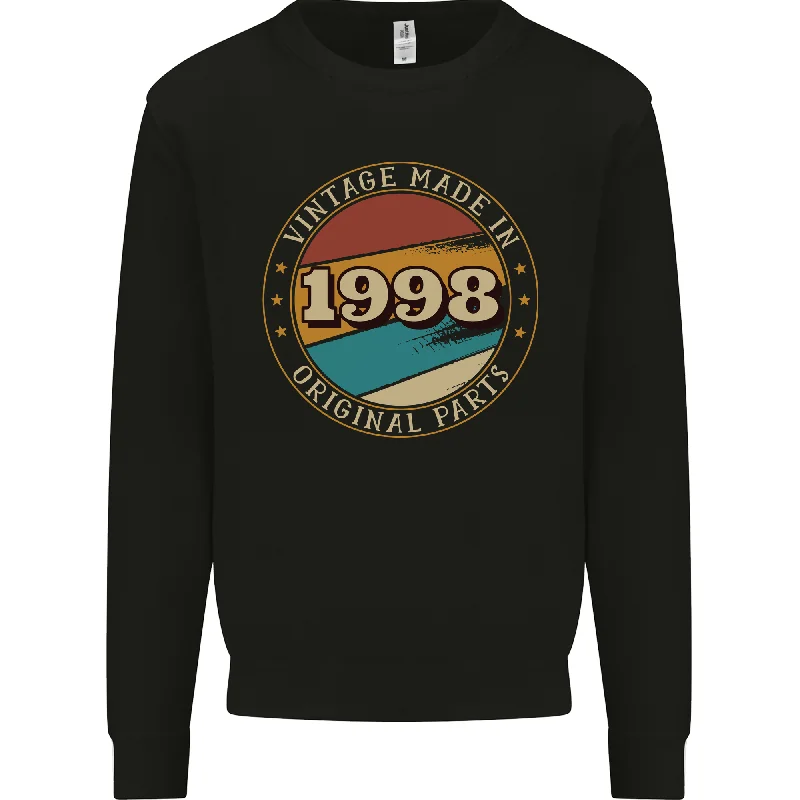 26th Birthday  Vintage Made In 1998 Mens Sweatshirt Jumper Hoodie with Gradient Ombre Colorful