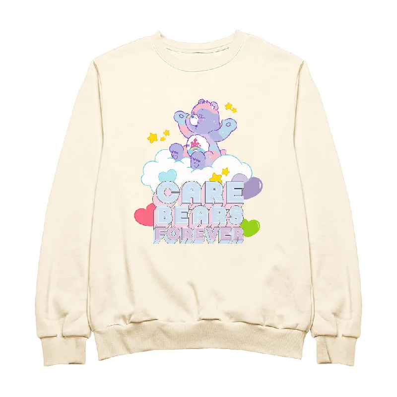 Care Bears Forever 40th Anniversary Women's Sweatshirt Hoodie with Lace Feminine Delicate