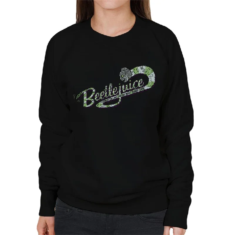 Beetlejuice Logo Turn On The Juice Women's Sweatshirt Hoodie with Cropped Fit Short Trendy Beetlejuice Logo Turn On The Juice Women's Sweatshirt Hoodie with Cropped Fit Short Trendy