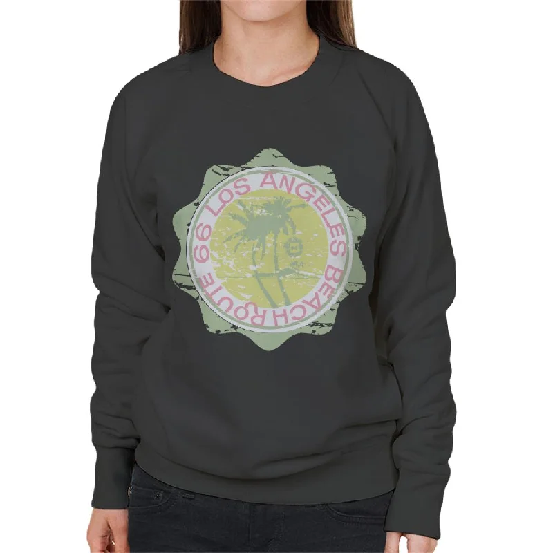 Route 66 Original Light Beach Wear Women's Sweatshirt Graphic Hoodie Design Print