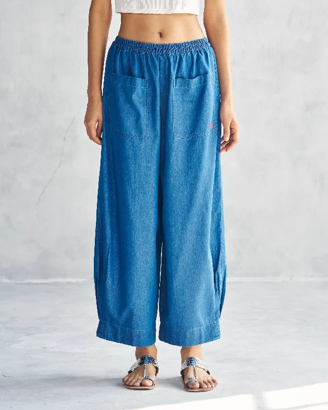 Serene Pants - Blue Comfortable Maternity Pants