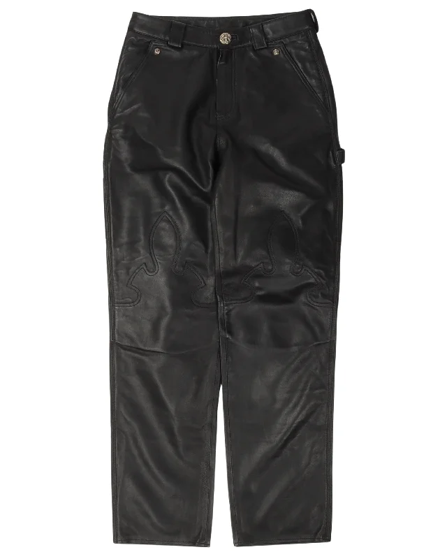 Le Fleur Leather Pants Chic Black Leggings