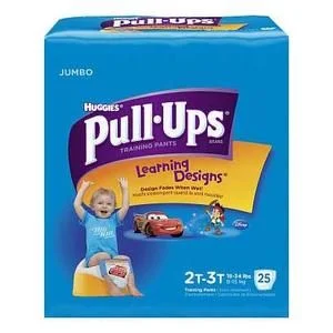 Huggies 45138 Pull-Ups Learning Designs Training Pant Pack of 25 Chic Wool Trousers