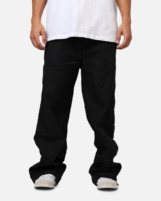 MNML Button Lined Pants Black Soft Stretch Trousers