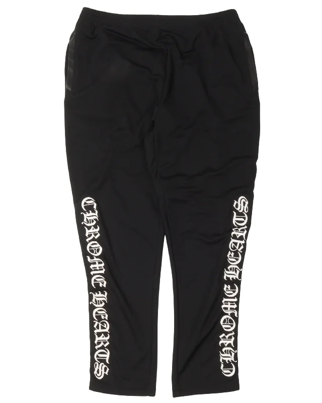 Snap Detail Side Stripe Track Pants Wide-Legged Palazzos