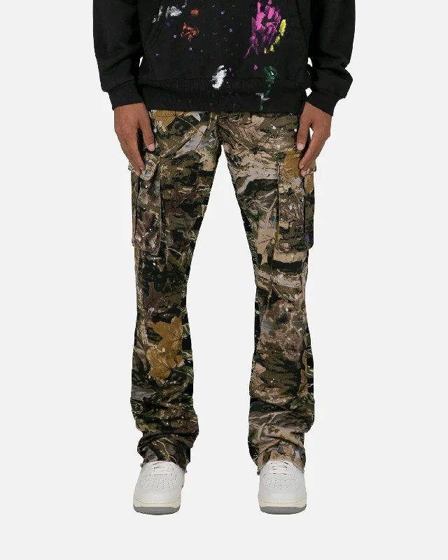 MNML Bootcut Cargo Pants Hunter Camo Cozy Knit Pants