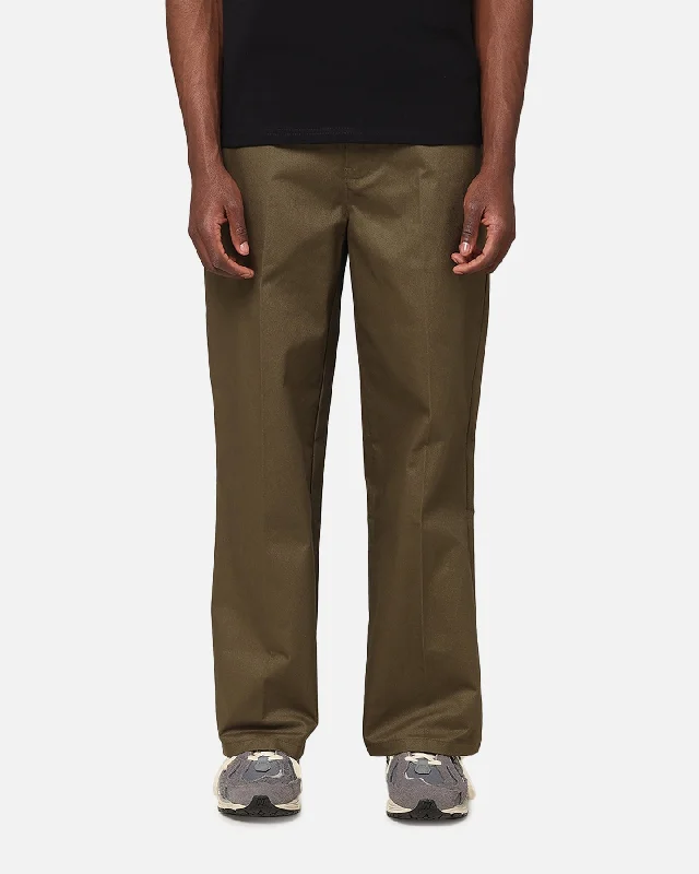 Carre Studio Baggy Pants Khaki Stretch Fit Pants