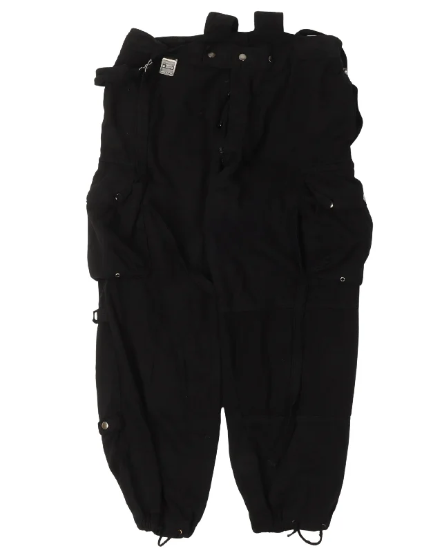 Modified Over-Dyed Swiss Alpenflage Cargo Pants Relaxed Lounge Trousers