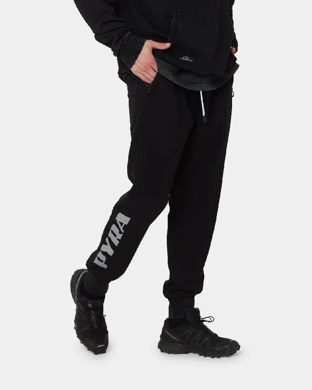 PYRA Highway Track Pants Vintage Black Classic Chino Pants