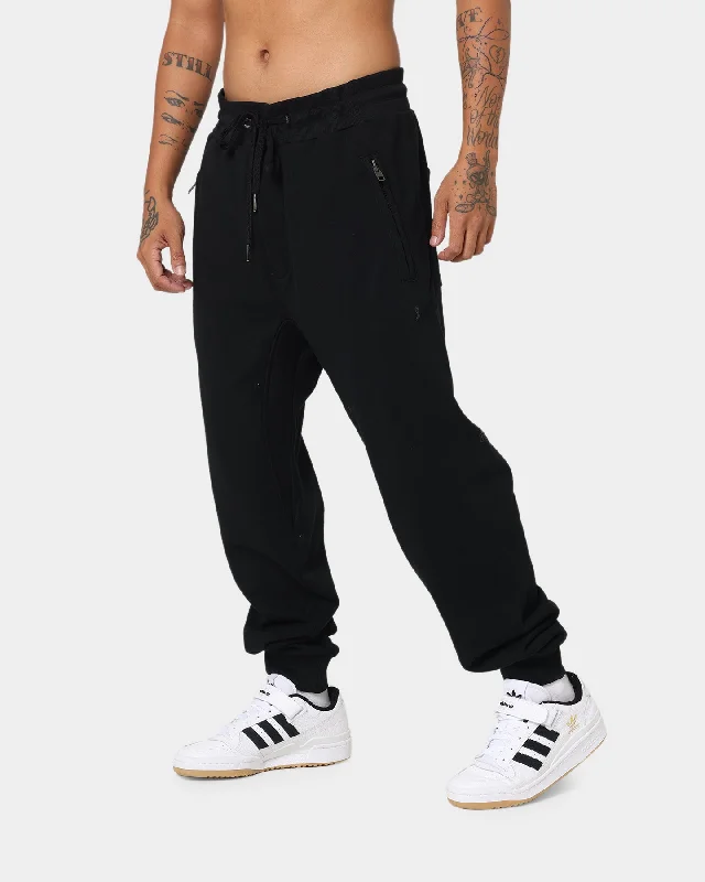 KSUBI 4X4 Trak Pants Black Comfy High-Waist Jeans