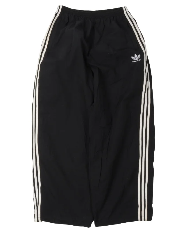 Adidas Wide-Leg Track Pants Sleek Black Pants