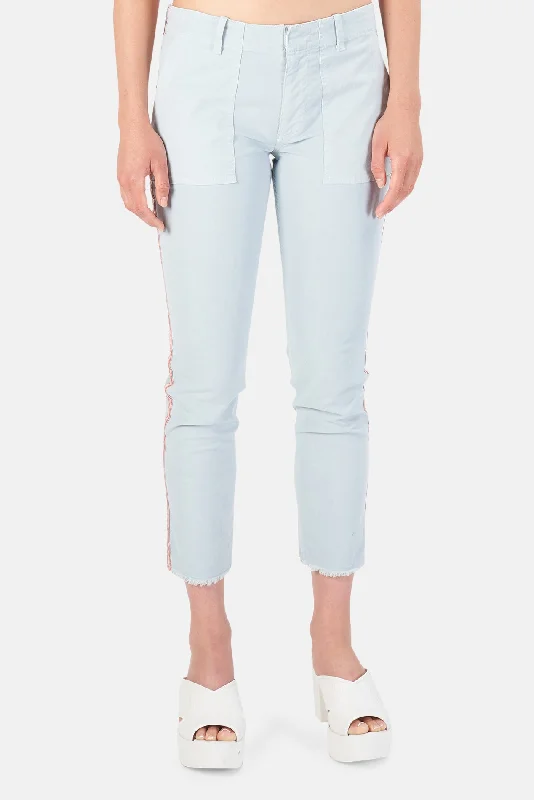 Jenna Pant Steel Blue Elegant Silk Pants