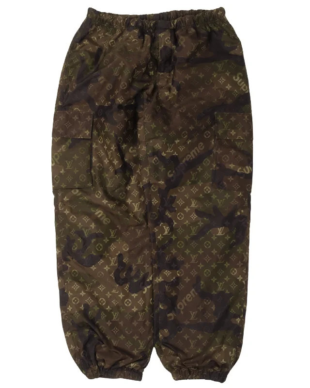 Supreme Camouflage Monogram Cargo Pants Fashionable Track Pants