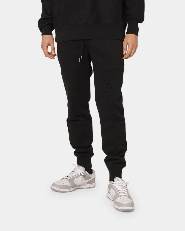 Carré CP Impression Classic Sweat Pants Black Lightweight Jogger Pants