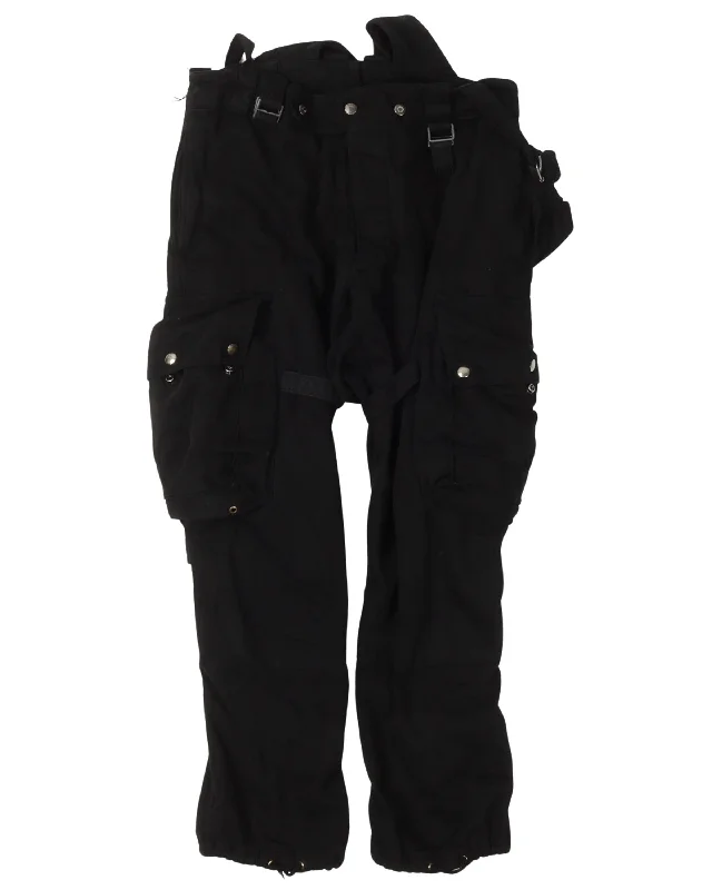 Modified Over-Dyed Swiss Alpenflage Cargo Pants Soft Sweatpants Style