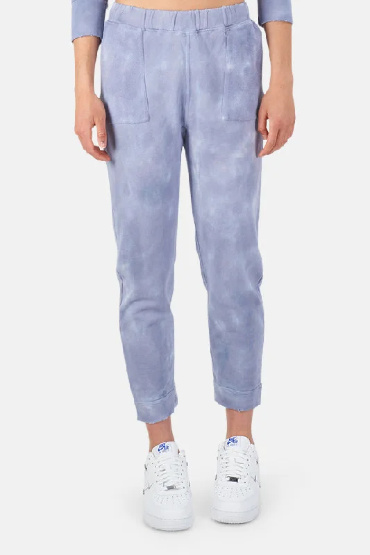 Blex Pant Washed Denim Comfortable Pleated Pants