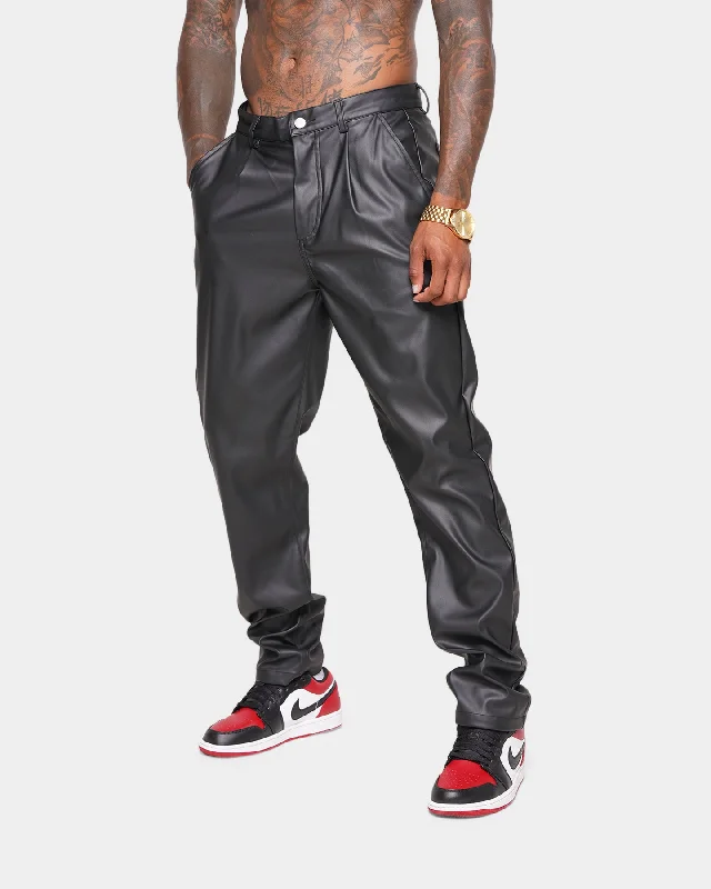 XXIII Mykel Leather Pants Black Casual Lounge Pants