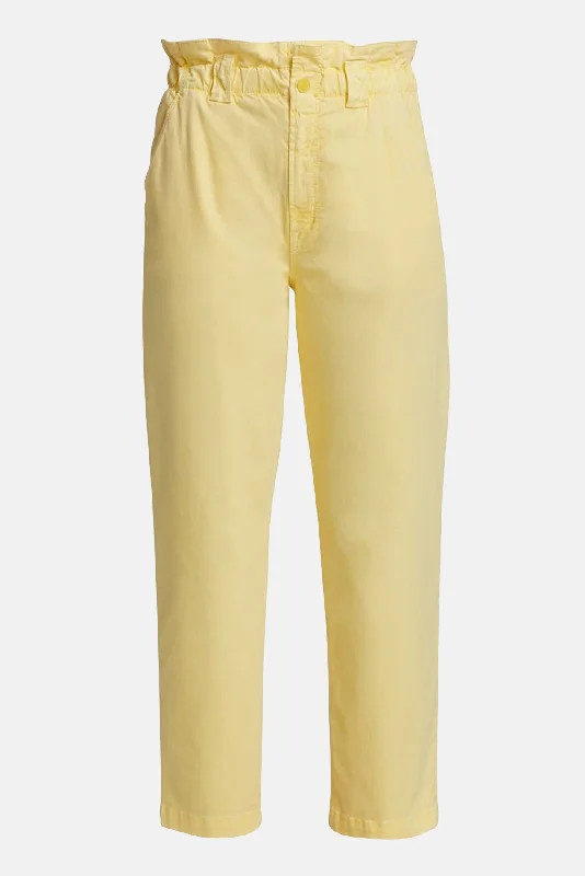 The Yoyo Ruffle Greaser Ankle Pants Goldfinch Casual Drawstring Pants