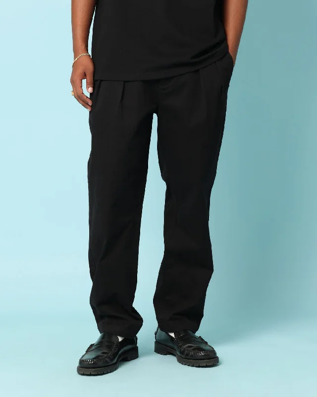 Carré Shooter Pants Black Cozy Full-Length Pants