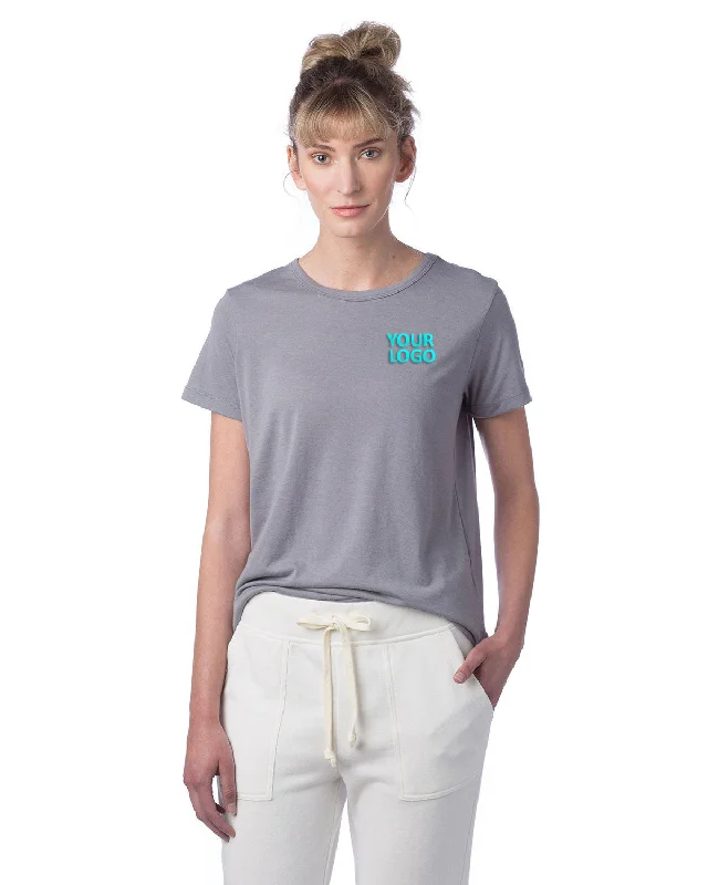 Alternative Ladies' Modal Tri-Blend T-Shirt, Nickel Wool Fabric Cashmere Fabric Tweed Fabric