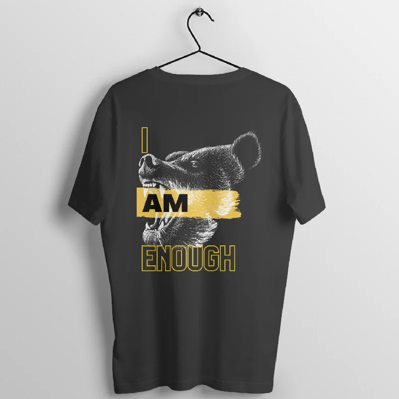 Bear - I am Enough - Unisex T-shirt Graphic T-Shirt Round Neck Polyester