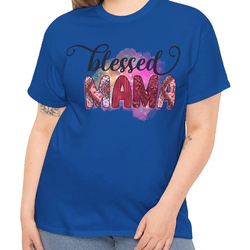 Blessed Mama | Cotton Tee Chenille Blend Fleece Blend Nylon Blend